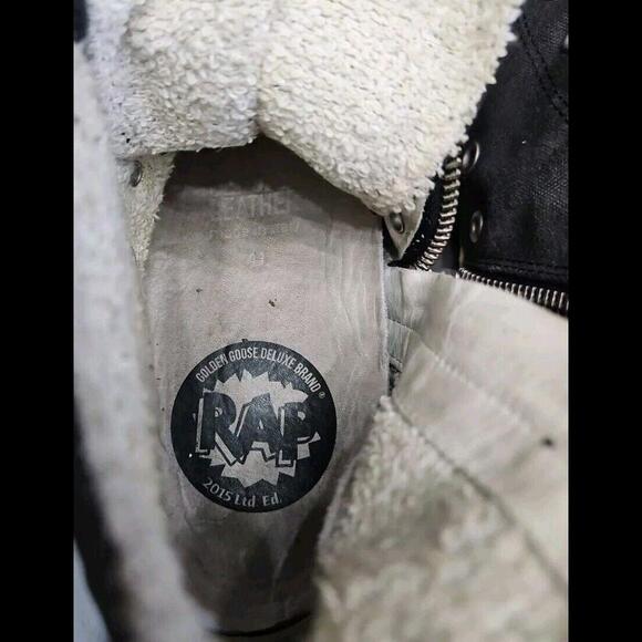 GOLDEN GOOSE GGDB FRANCY Rap Black Canvas Womens Athletic Sneakers Shoes 41 10 - Picture 4 of 14